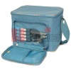 600D lunch cooler bag with cutlery and belt