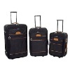 600D polyester EVA luggage trolley bag