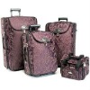 600D polyester EVA luggage trolley bag