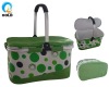 600D polyester Folding cooler picnic basket