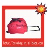 600D polyester fashional travelling trolley luggage bags