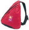 600D promotional red sling pack