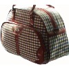 600D travel bag with grid shape