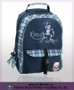 600d polyester backpack school bag in blue