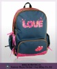 600d polyester school backpack bag