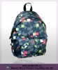 600d polyester school backpack in check pattern