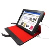 6500mAh 3.7V Hotsale PU Leather Case Solar Battery Charger for iPad 3 New