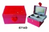 6714D double floors Cosmetic case with mirror