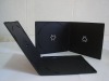 7.4mm black double plastic cd case