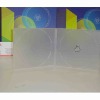 7.4mm slim semi-clear single PP CD case