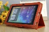 7" Folio Stand PU Leather Case 7" Tablet 5 Colors (browm)