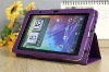 7" Folio Stand PU Leather Case 7" Tablet 5 Colors optional (purple)