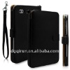 7"Strip snapLeather Case Cover for Samsung Galaxy Tab P1000 Black/coffe
