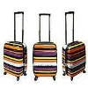 7 color lines PC travel luggage