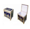 76L wooden cooler  box