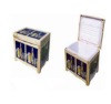 76L wooden cooler  box