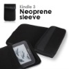 8" black  VerticalNeoprene Sleeve Case for e-reader black