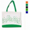 80g green promotional handle non woven shopping bag