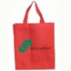 80g promotional red non woven handle shopping bag