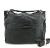 8852 black real leather handbag