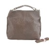 8912 chocolate ladies'  real genuine leather handbag