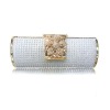 9' crystal india clutch bag