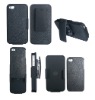 A set of PU Leather Back cover + Holster case for iPhone 4G