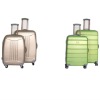 ABS trolley luggage set,20''24''28'',Cubic - Ultra Lightweight Spinner,4 China-Made 360 Swivel Wheels