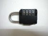 AJF 40mm 4 Resetable Dials Black Painting Zinc Alloy Numbered Portable Locks