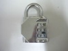 AJF 40mm 4 Resetable Dials Chrome Plated Zinc Alloy Numbered Portable Locks
