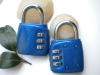 AJF blue color luggage number padlock