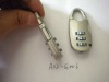 AJF small fashion 3-digit combination lock number padlock