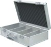 ALUMINUM 300 CD/DVD STORAGE HOLDER BOX DJ CASE SILVER