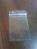 AZO free!0.3mm transparent PVC Vertical ID Card holder