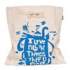 AZO free!New Design recyclable one color print Canvas Cotton pouch Bag