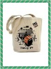 AZO free! long handle recyclable cotton canvas bag