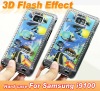 Accept Paypal 3D Flash Effects plastic Cellphone hard case for Samsung i9100 Galaxy S2 case cover (Coral and Coral fishes)
