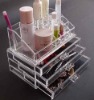 Acrylic Clear Cube Cosmetic Makeup Organizer whit 3 Drawers (CD-B-180)