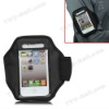 Adjustable Sports Armband Case for iPhone 4 4S - Black