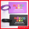 Advertising logo silicon luggage tag-bag tag