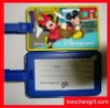 Advertising rubber pvc cartoon luggage tag