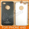 Air Jacket Aluminum Back Plastic Frame Black Case Cover For iPhone 4 4S LF-0533