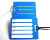 Airplane plastic luggage tag