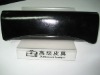 All black smooth shinny pu evening bag