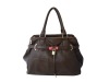 All brown with gold keys women shoulder handbags