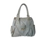 All grey with gold hardware women shoulder handbags