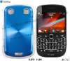 Alloy Plastic Case for Blackberry Bold 9900. CD Effect.Blue Color
