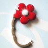 Alloy Purse Hook with flower