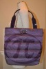 Alpine Hills Bon Shopper Purple Tote Bag