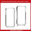 Aluminium Alloy Blade Metal Bumper Case For iPhone 4 4S-Silver